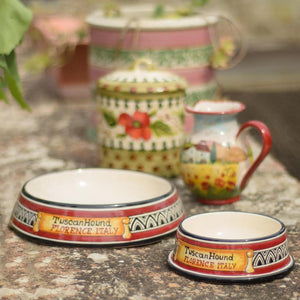 Handmade TuscanHound Ceramic Dog Bowls