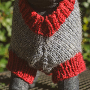 MADE TO ORDER Scottish Hand-Knit Slip-On Dog Sweater