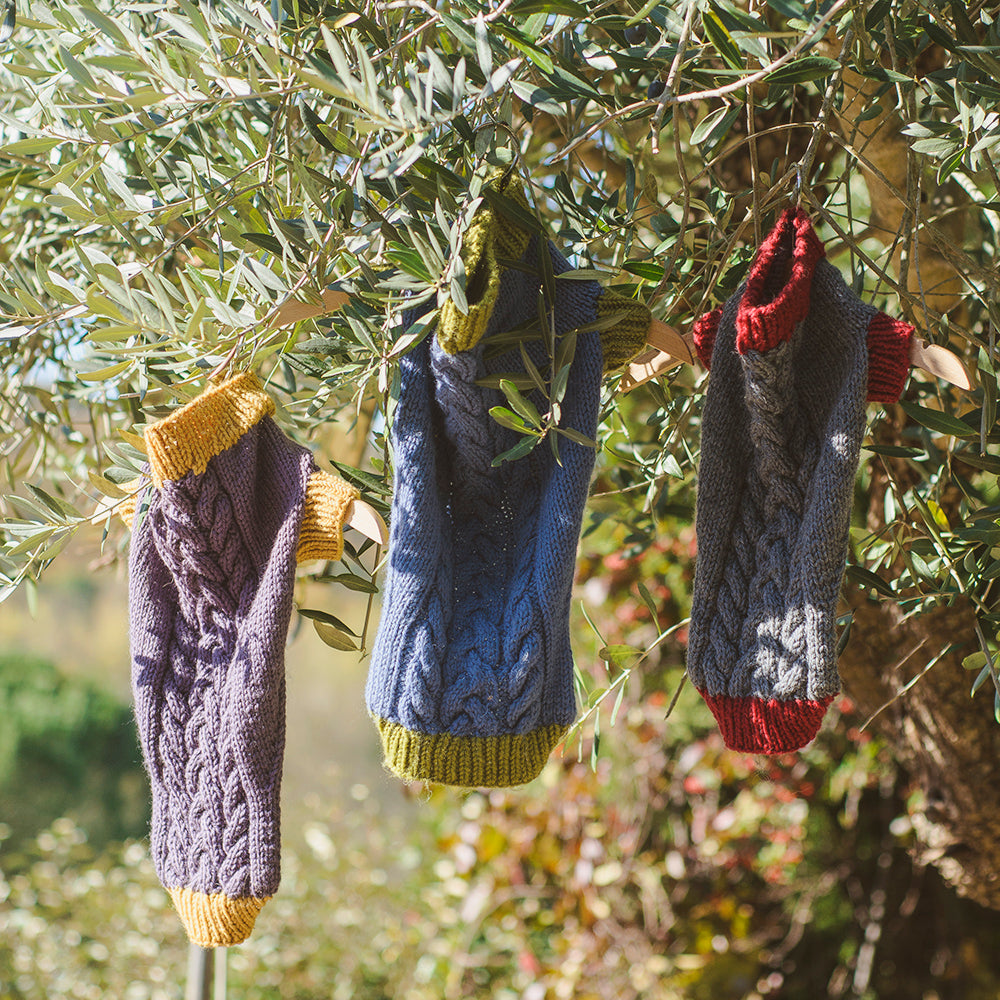 MADE TO ORDER Scottish Hand-Knit Slip-On Dog Sweater