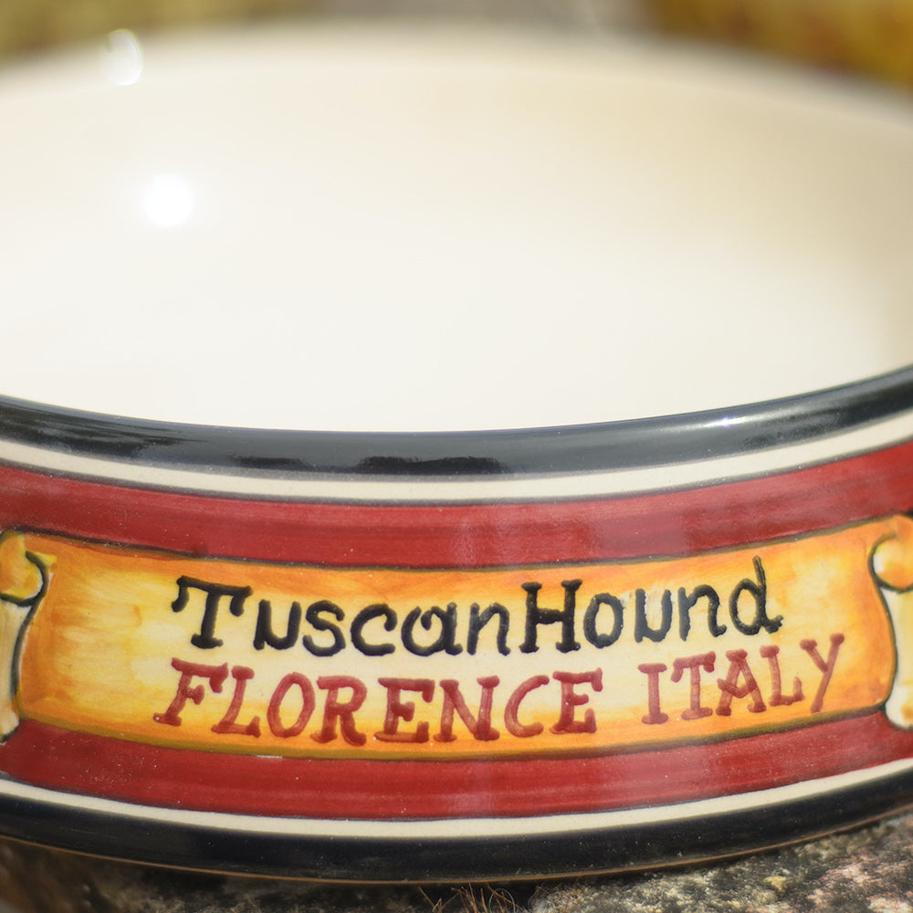 Handmade TuscanHound Ceramic Dog Bowls