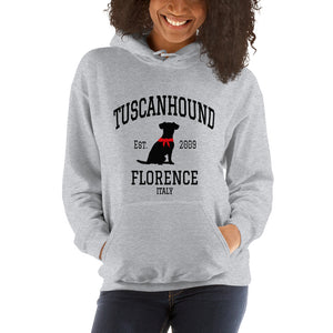 TuscanHound Felpa con cappuccio unisex stile college