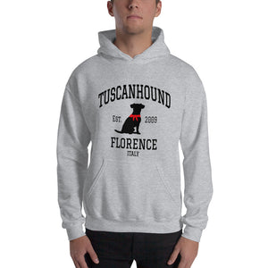 TuscanHound Felpa con cappuccio unisex stile college
